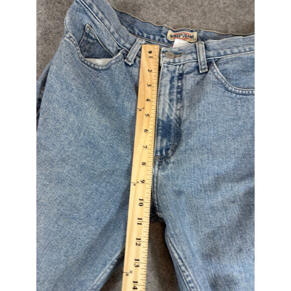 Vintage 90s Guess Denim Straight Jeans Mens 26x29 Blue Light Wash Cotton USA - Picture 4 of 7